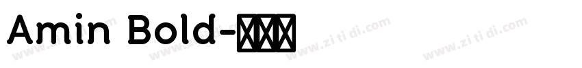 Amin Bold字体转换
